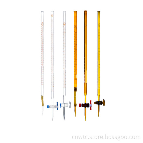 High-Quality Borosilicate 3.3 Glass Burette for Acid-Base Titration: CE ISO Certified